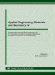 Image for Applied Engineering, Materials and Mechanics IV