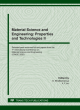 Image for Material Science and Engineering: Properties and Technologies II