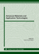 Image for Advanced Materials and Application Technologies