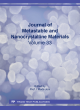Image for Journal of metastable and nanocrystalline materialsVolume 33