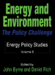 Image for Energy and environment  : the policy challenge