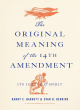 Image for The original meaning of the Fourteenth Amendment  : its letter and spirit