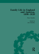 Image for Family life in England and America, 1690-1820Vol. 1