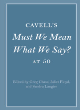 Image for Cavell&#39;s Must we mean what we say? at 50