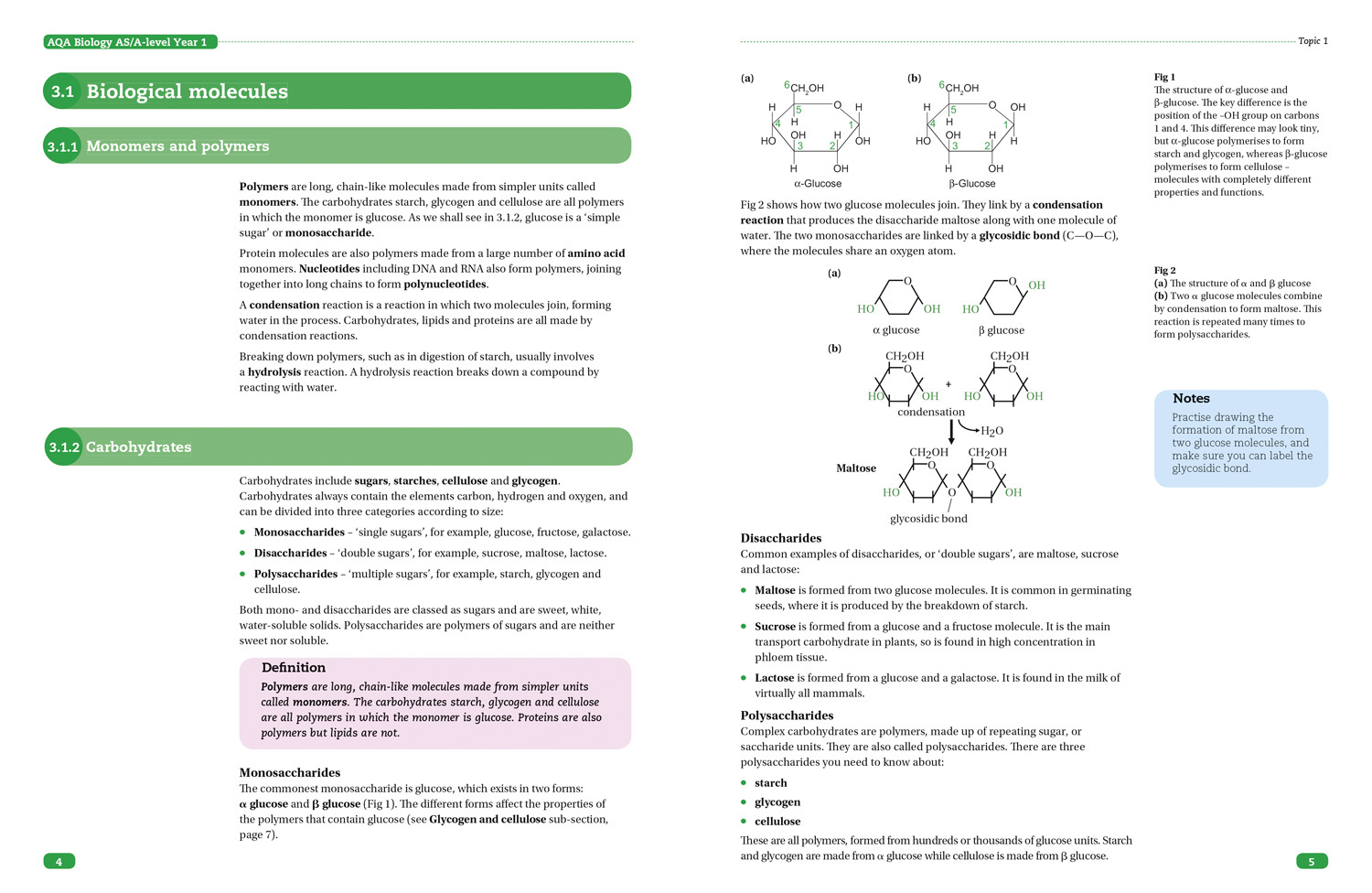 AQA A Level Biology Year 1 & AS Topics 1 and 2 by Boyle, Mike ...