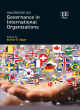 Image for Handbook on governance in international organizations