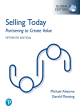 Image for Selling Today: Partnering to Create Value, Global Edition