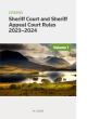 Image for Greens sheriff court and sheriff appeal court rules 2023-2024