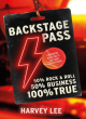 Image for Backstage pass  : a business book that&#39;s far from conventional