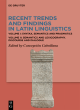 Image for Recent Trends and Findings in Latin Linguistics