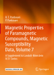 Image for Magnetic Properties of Paramagnetic Compounds, Magnetic Susceptibility Data, Volume 7