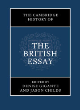 Image for The Cambridge history of the British essay