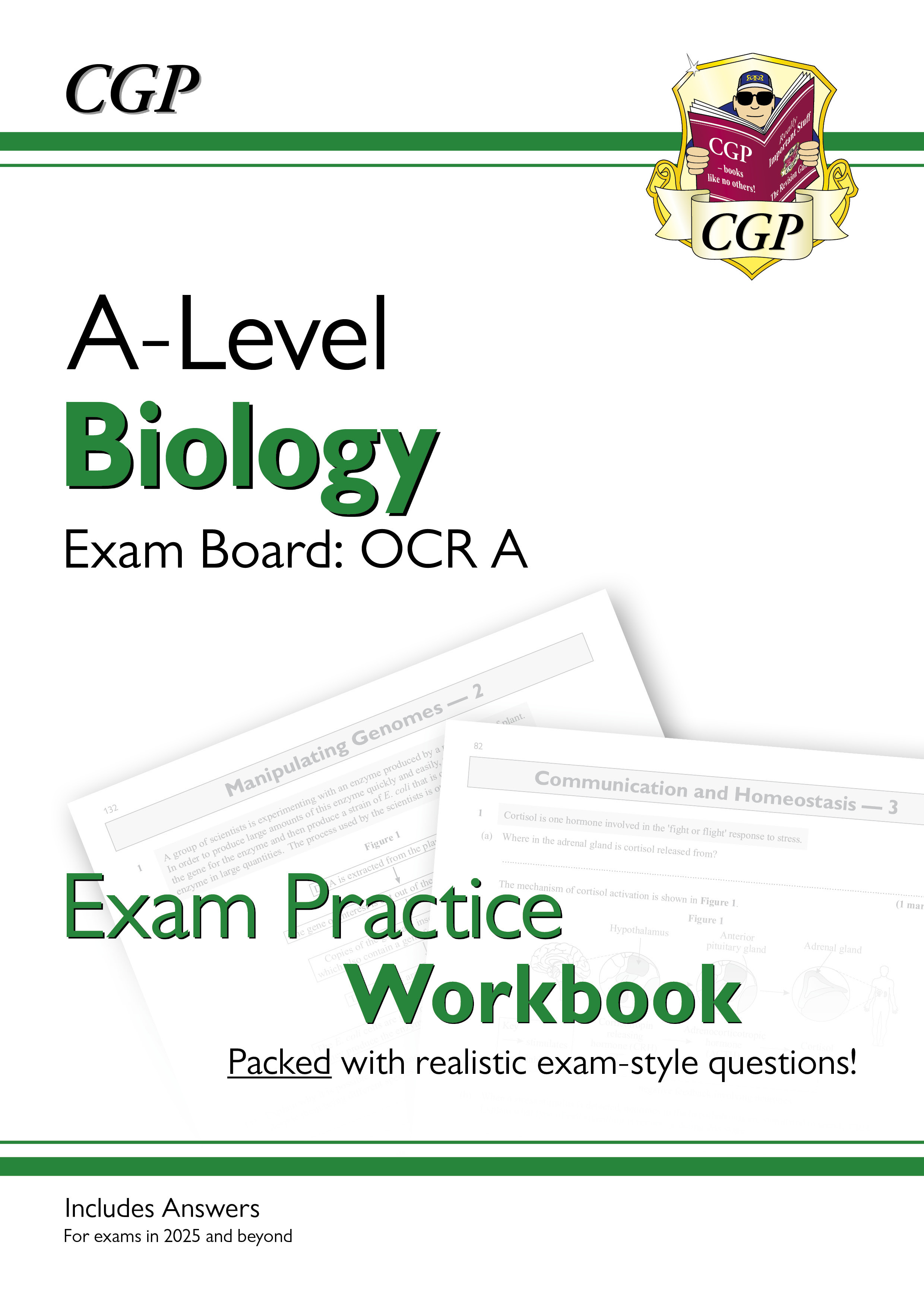 Image for A-level biologyOCR A Year 1 & 2,: Exam practice workbook, includes answers