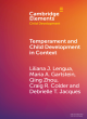 Image for Temperament and Child Development in Context