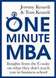 Image for One minute MBA  : insights from the C-suite on what they don&#39;t teach you in business school