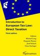 Image for Introduction to European tax law  : direct taxation