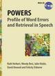Image for POWERS  : profile of word errors and retrieval in speech