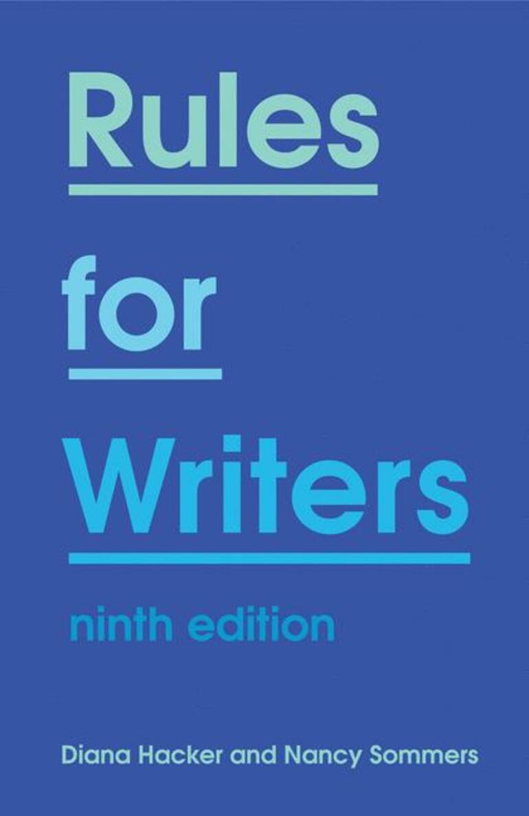 Rules For Writers Diana Hacker