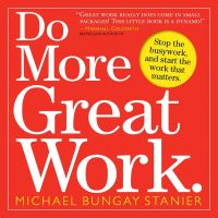Jacket Image For: Do More Great Work