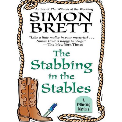 Stabbing in the Stables Large Print Books