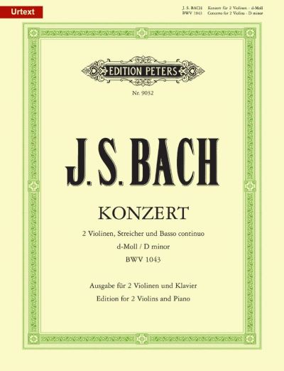 Concerto For 2 Violins in D Minor Bwv 1043 (Edition For 2 Vi