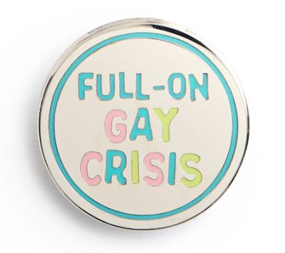 Image for Heartstopper: Full-on Gay Crisis Enamel Pin