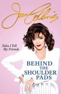 Behind the shoulder pads