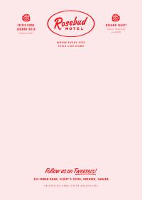 Fictional Hotel Notepads: Rosebud Motel