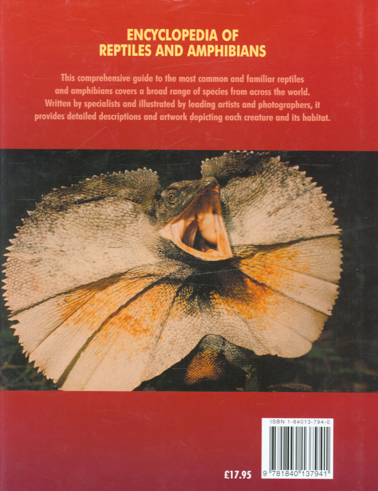 Encyclopedia of reptiles and amphibians by HALL, DEREK (9781840137941