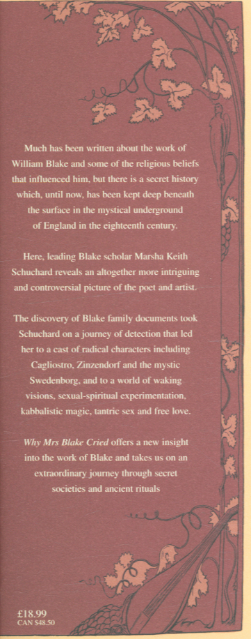 Why Mrs Blake Cried by Schuchard, Marsha Keith (9780712620161) | Browns ...