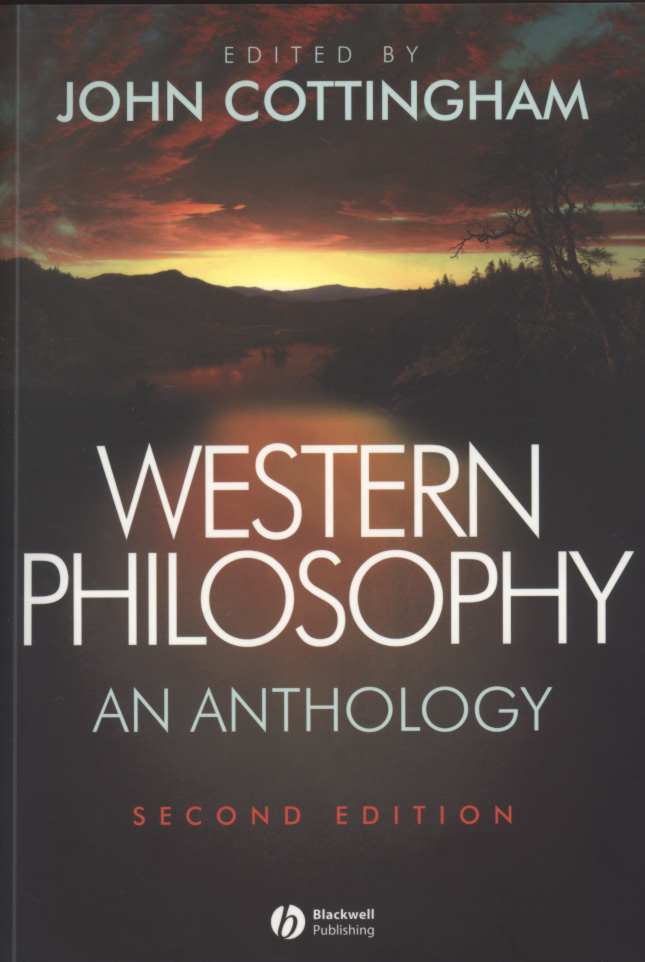Western philosophy an anthology by Cottingham, John (9781405124782) BrownsBfS