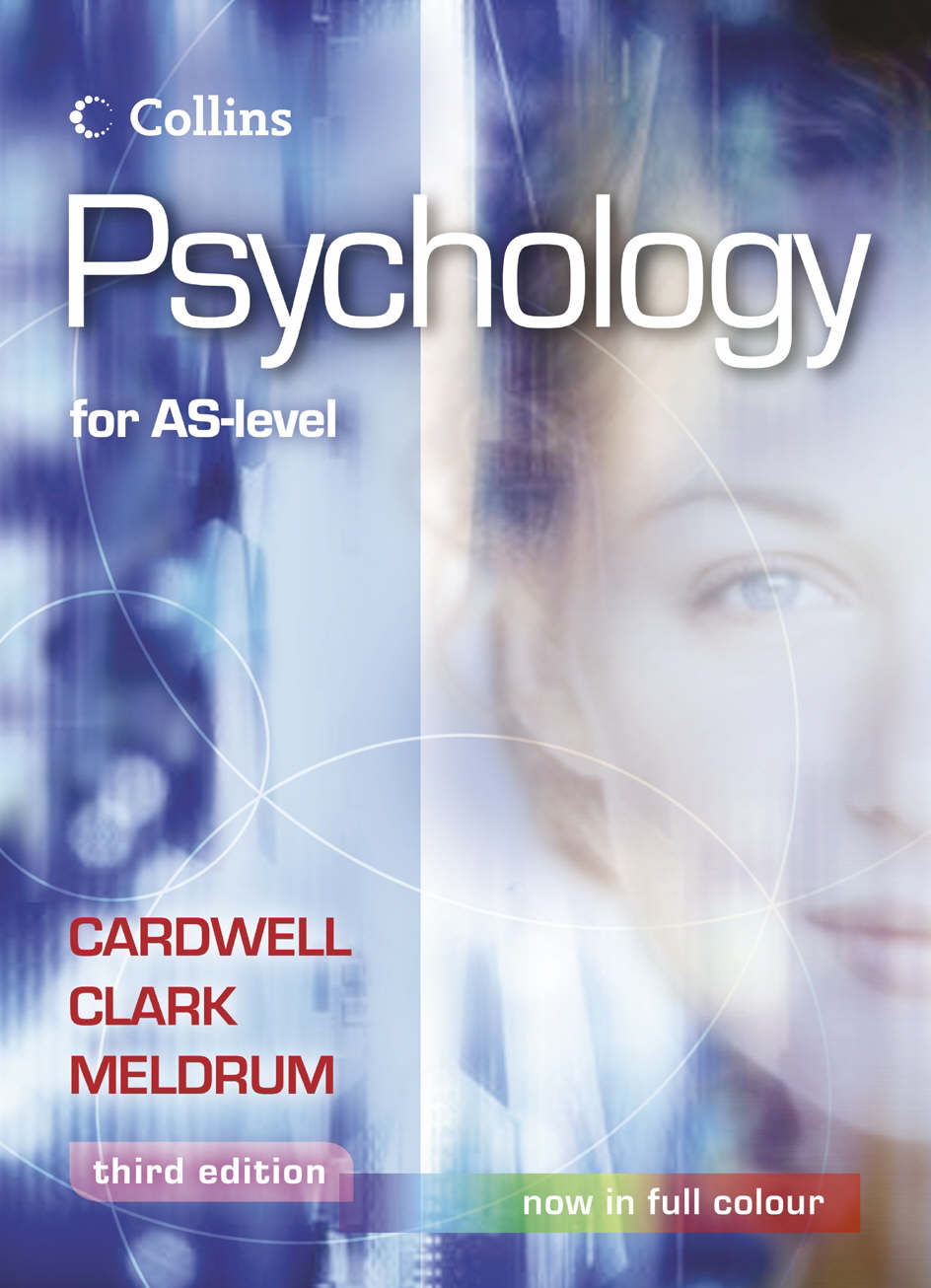 Psychology for ASlevel by Cardwell, Mike (9780007153633