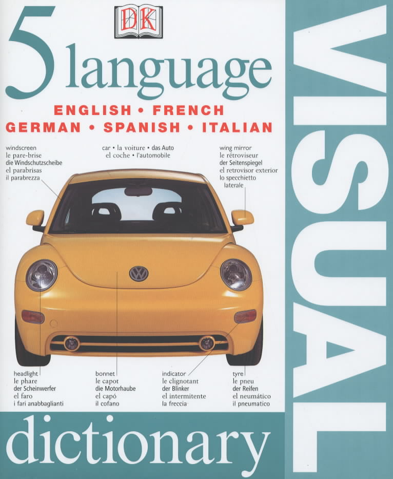 5 language visual dictionary by DK (9780751336818) BrownsBfS