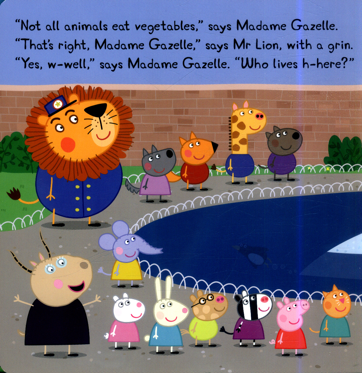peppa pig visits the zoo