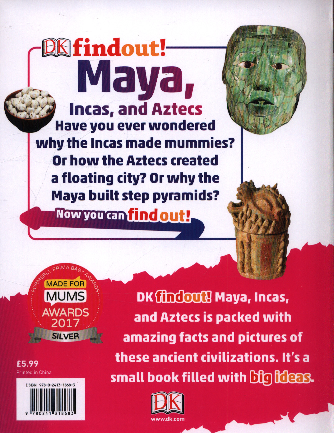 DKfindout! Maya, Incas, and Aztecs by DK (9780241318683) | Browns Books