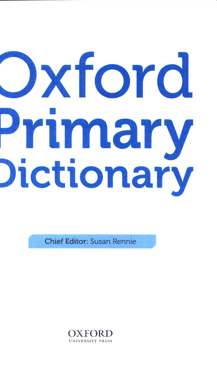 Oxford primary dictionary by Rennie, Susan (9780192767165) BrownsBfS