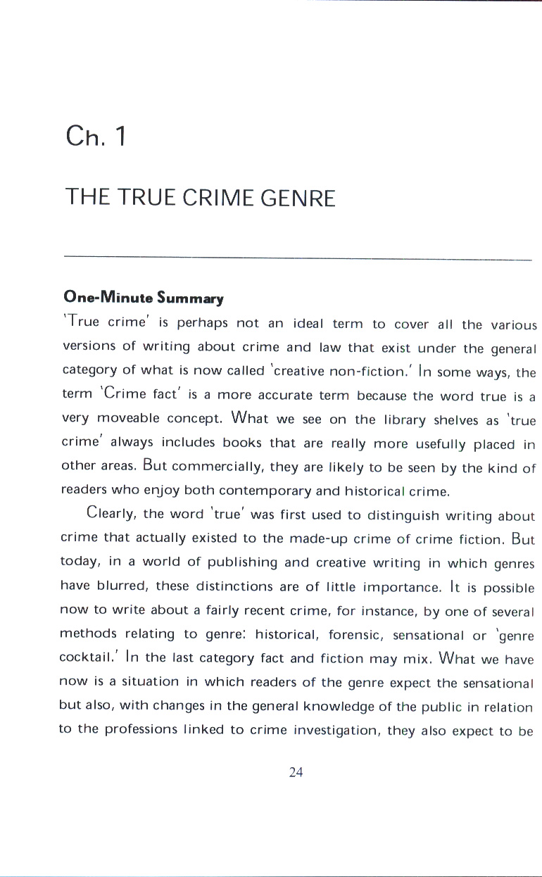 what is true crime essay