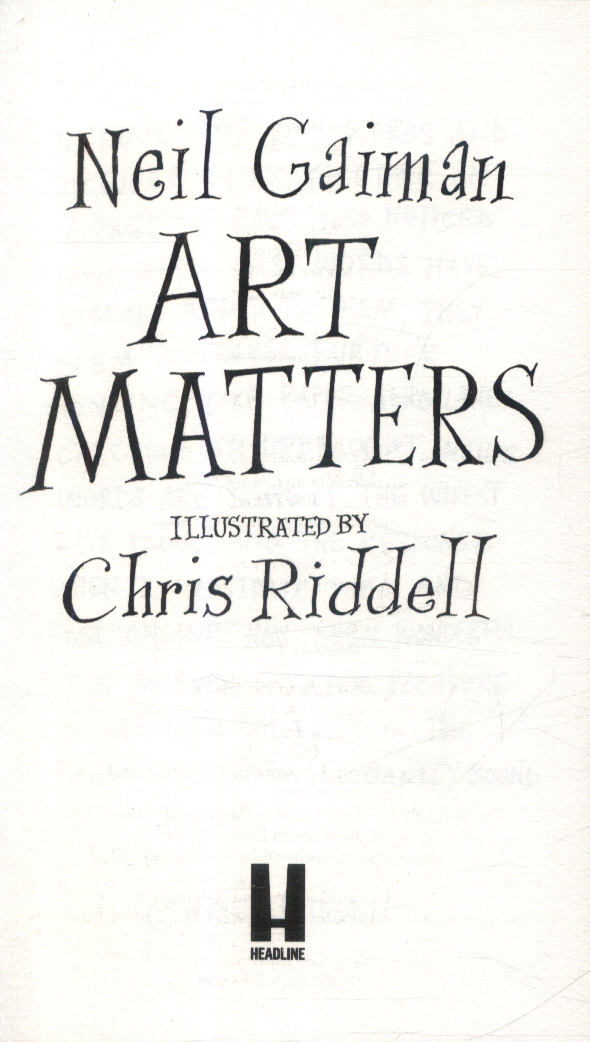 Art matters by Gaiman, Neil (9781472260086) BrownsBfS