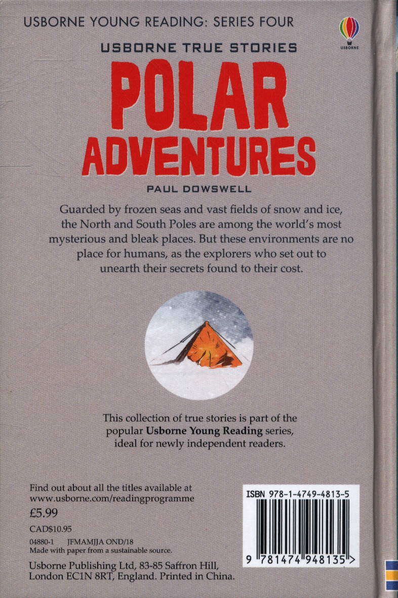 Polar Adventures By Dowswell Paul 9781474948135 Brownsbfs - 