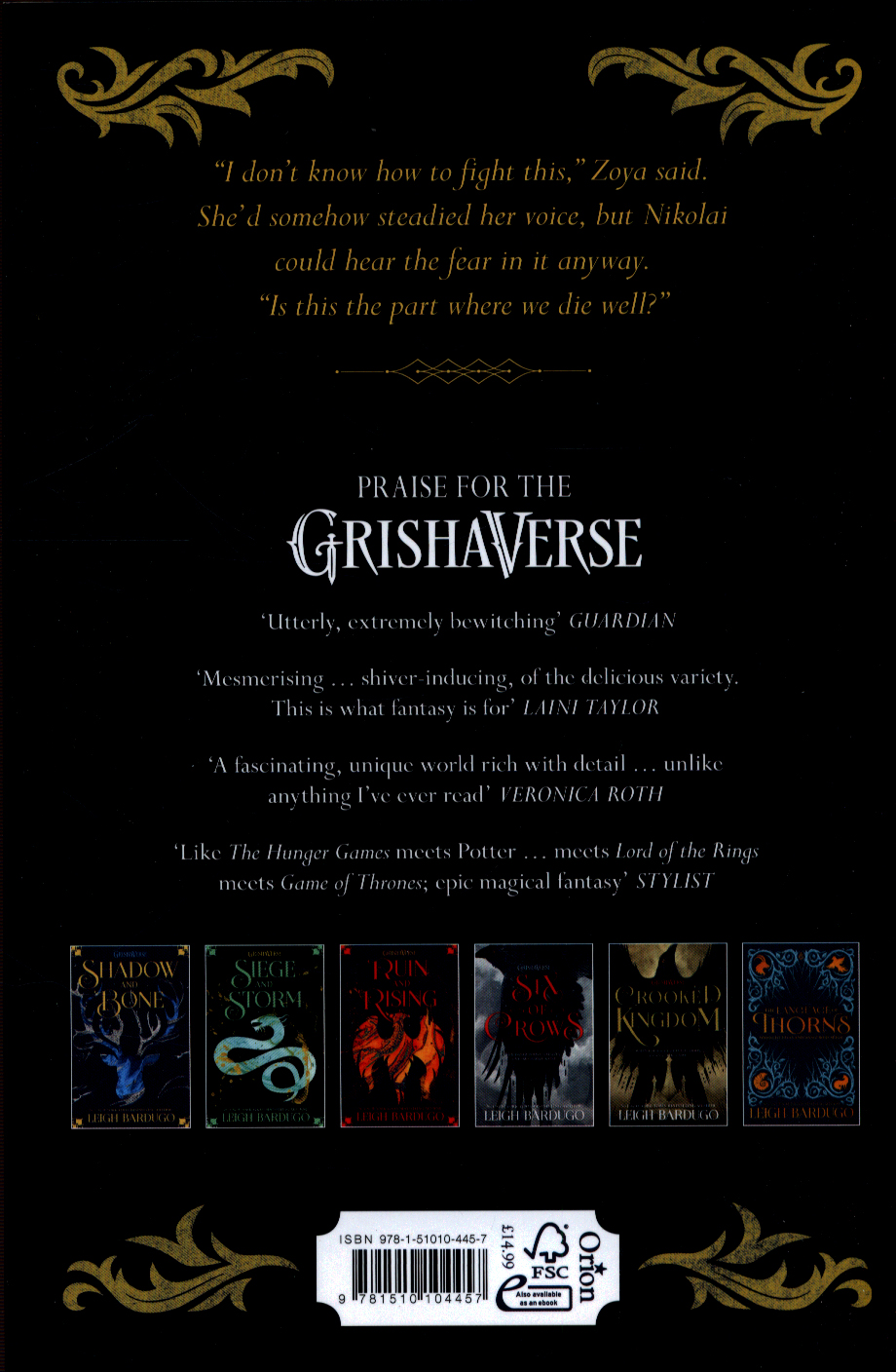 King of scars by Bardugo, Leigh (9781510104457) BrownsBfS