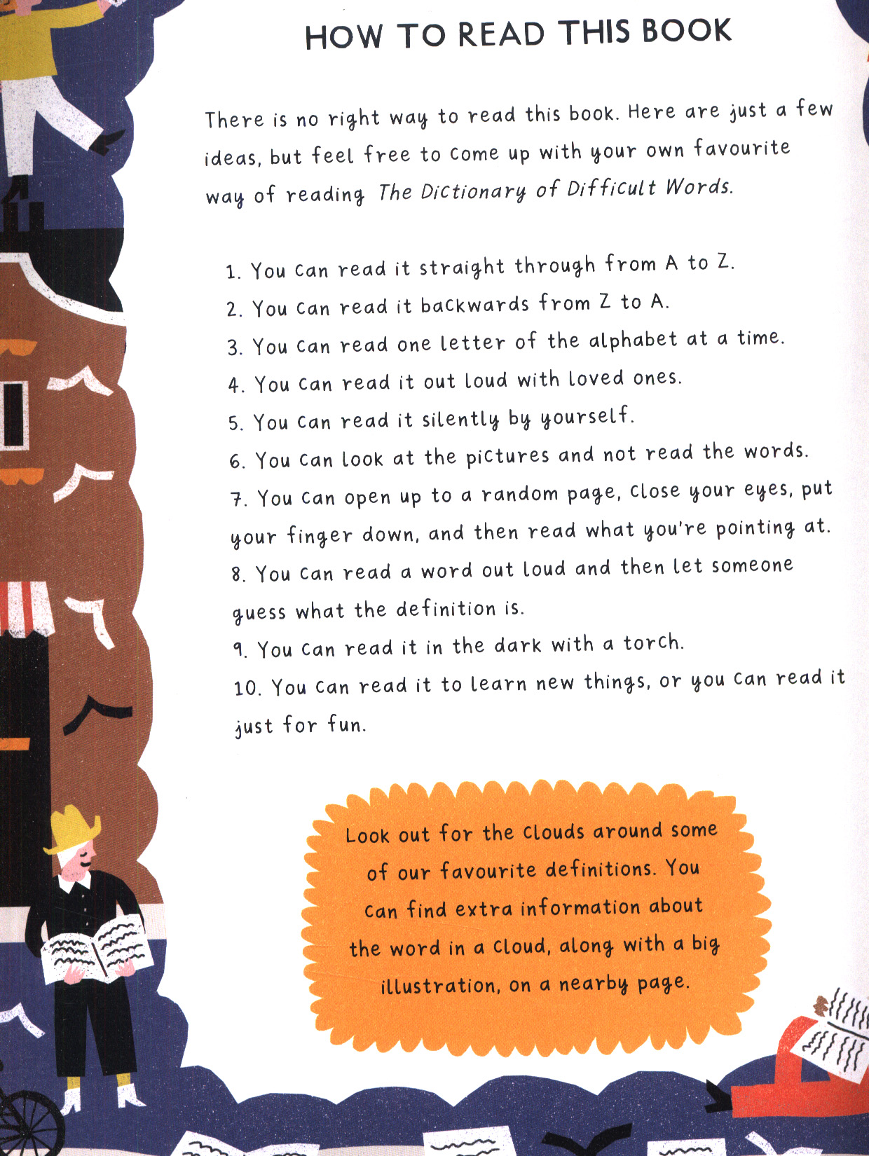 how to read a novel with difficult words
