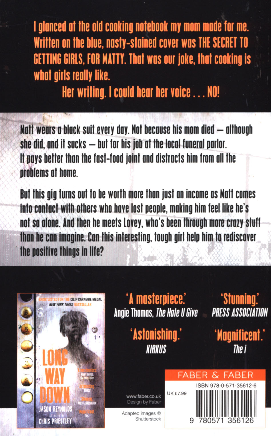 The boy in the black suit by Reynolds, Jason (9780571356126) BrownsBfS