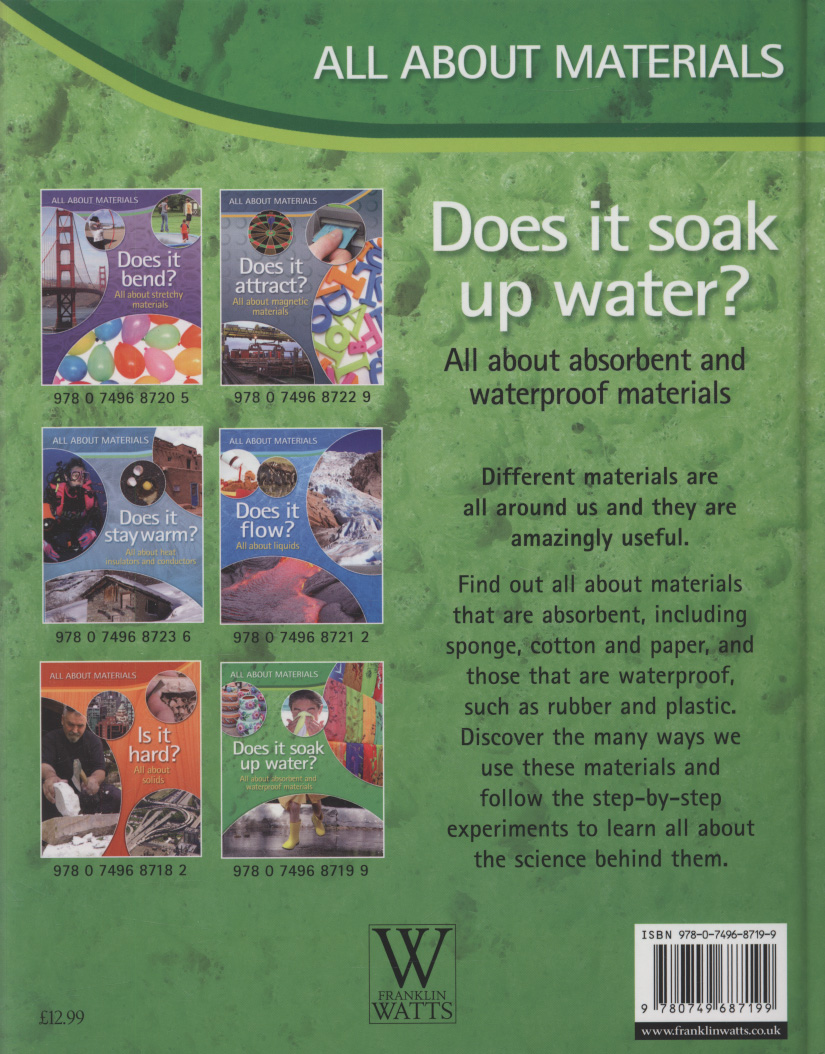 Does it soak up water? all about absorbent and waterproof materials