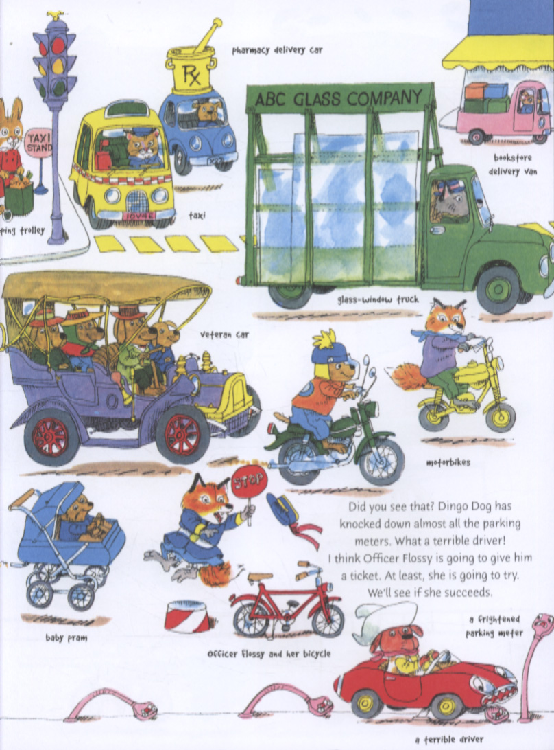 Richard Scarry�s cars and trucks and things that go by