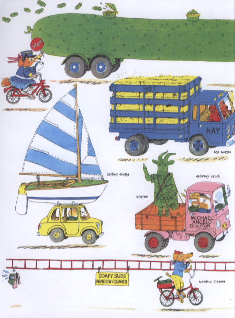 Richard Scarry�s cars and trucks and things that go by