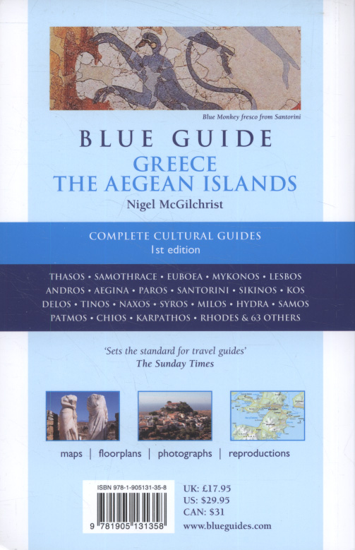 Blue Guide Greece the Aegean Islands by McGilchrist, Nigel ...