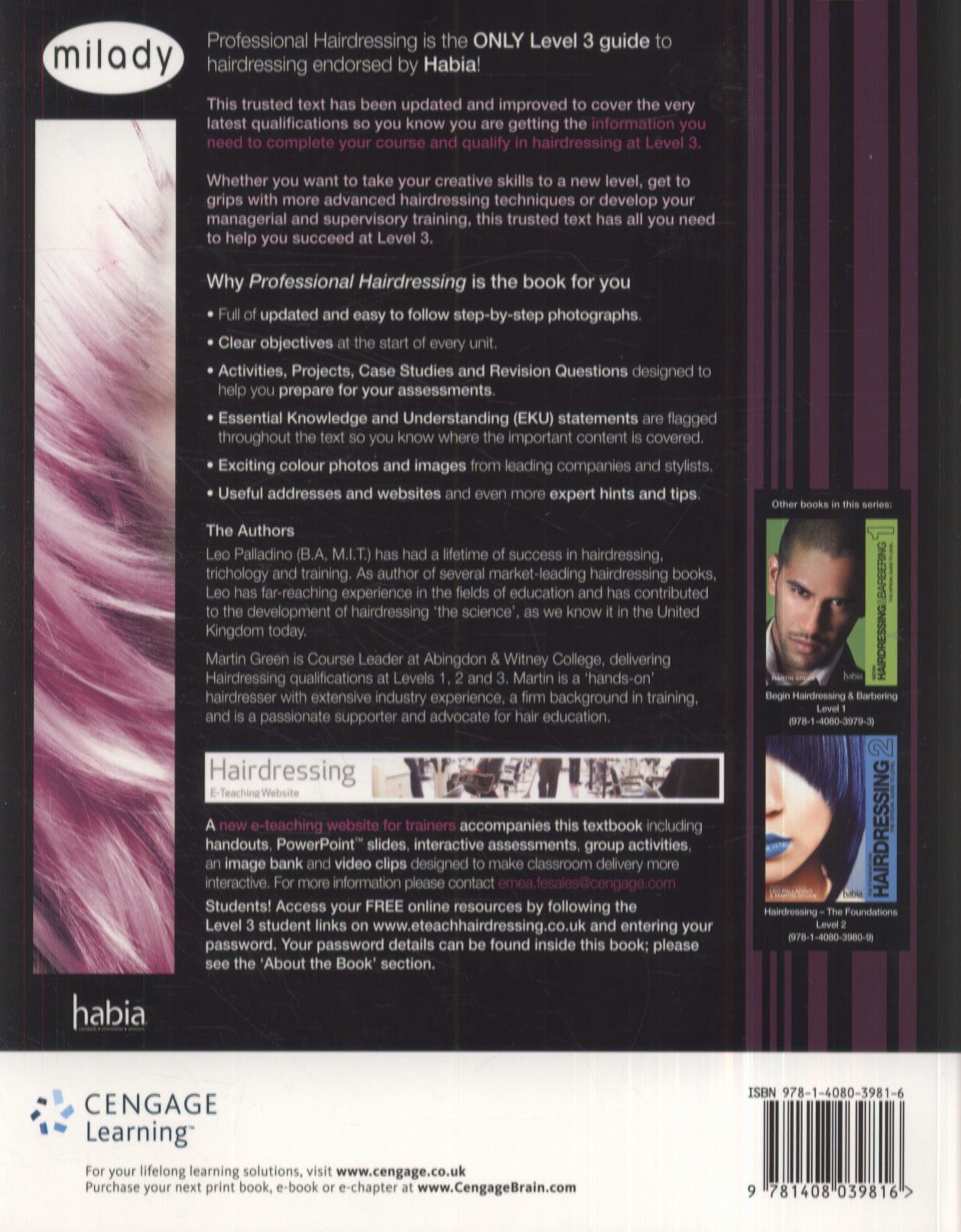 Professional hairdressing the official guide to Level 3 by Green