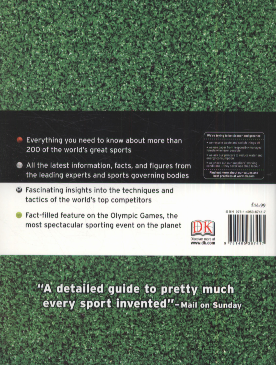 The Sports Book by Stubbs, Ray (9781405367417) | Browns Books