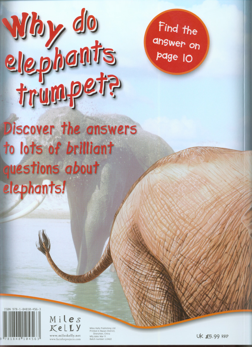 Why do elephants trumpet? by de la Bedoyere, Camilla (9781848104563
