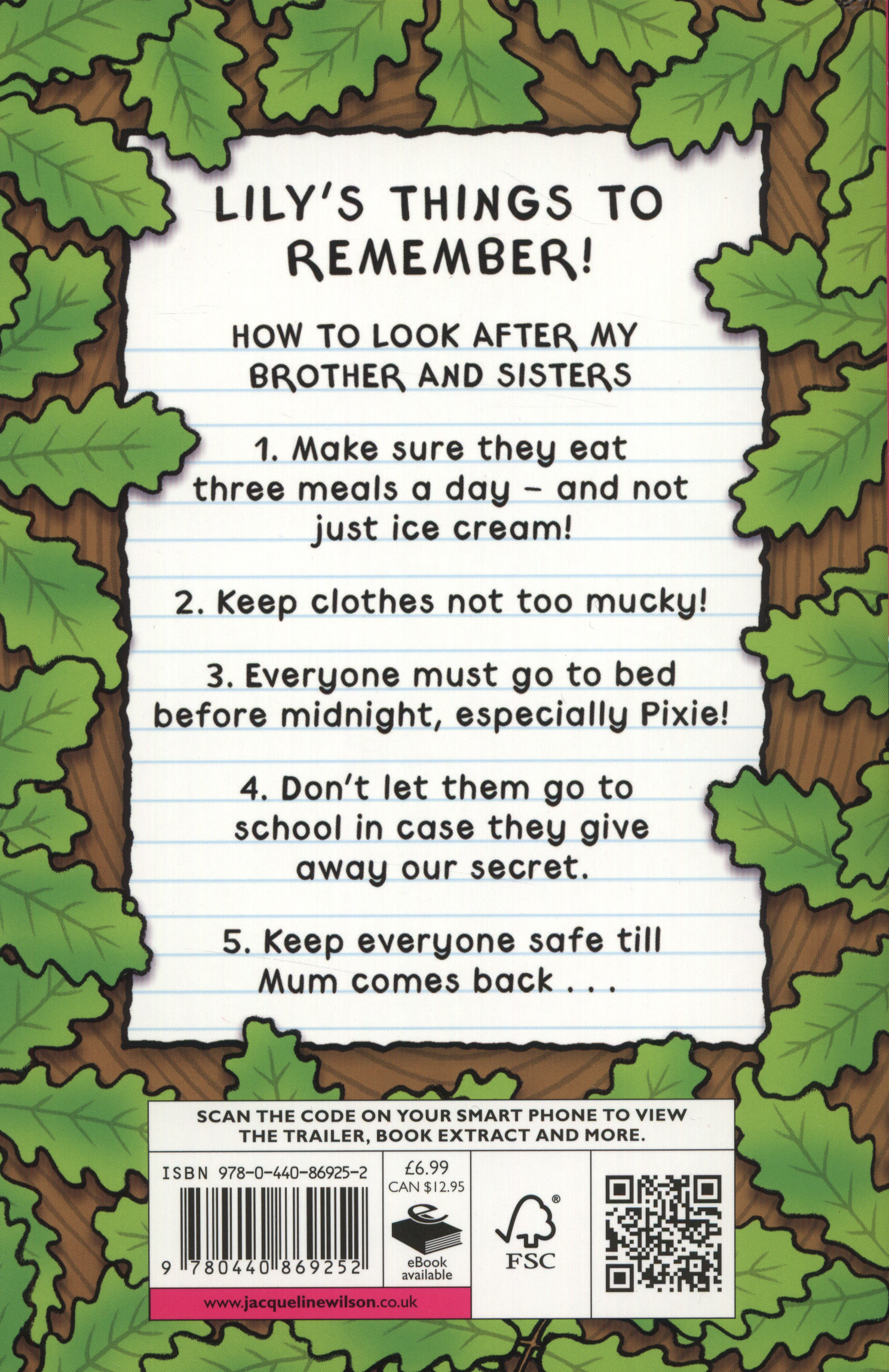 Lily alone by Wilson, Jacqueline (9780440869252) BrownsBfS